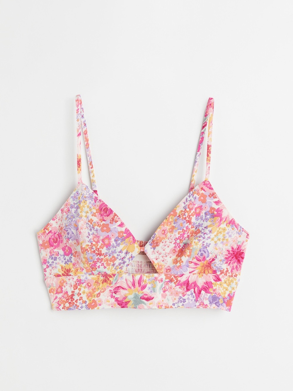 H&M Floral Print Bralette - Pink Multi